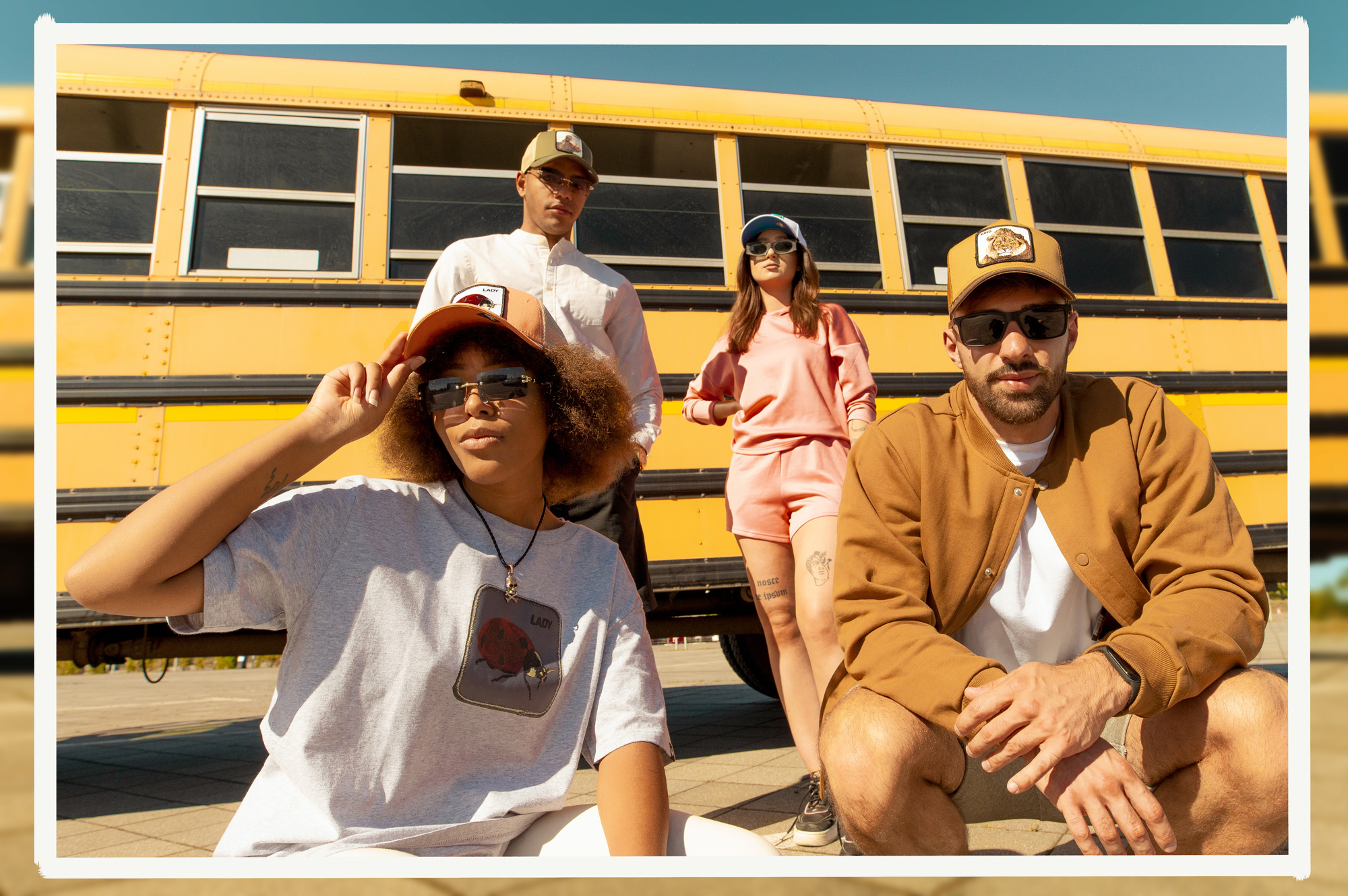 Nowoczesne modele czapek trucker marki Goorin Bros.